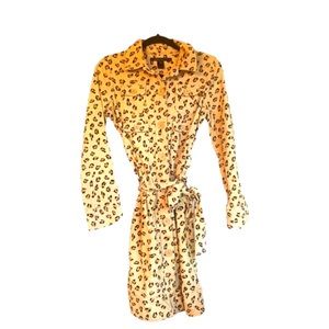 Marc Jacobs Corduroy Trench coat or Dress in Leopard Print